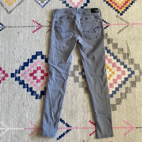 AE blue/grey jeggings - Picture 2 of 5